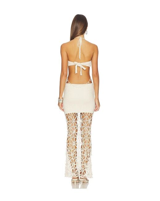 CAPITTANA White Lali Maxi Dress