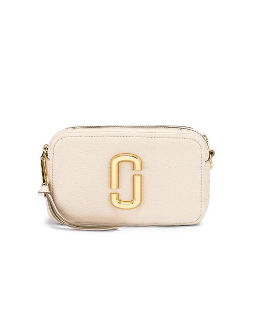 Marc Jacobs Multicolor The Softshot 21 Bag in Beige Leather