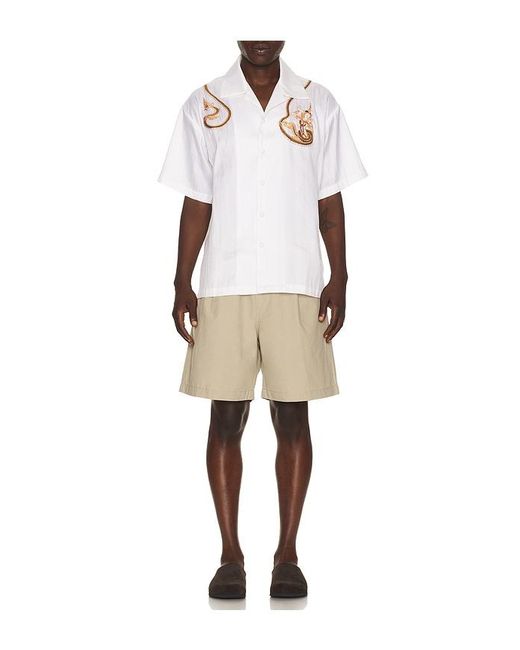 Sanēa Natural Naka Silk Shirt for men
