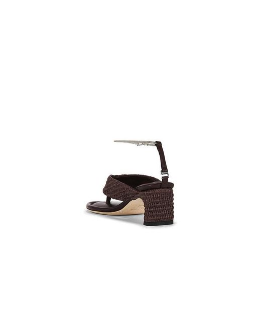 By Far Multicolor Dasha Raffia Heel