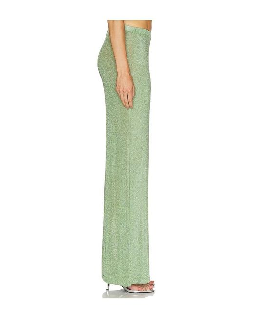 SER.O.YA Green Sheldon Metallic Knit Pant
