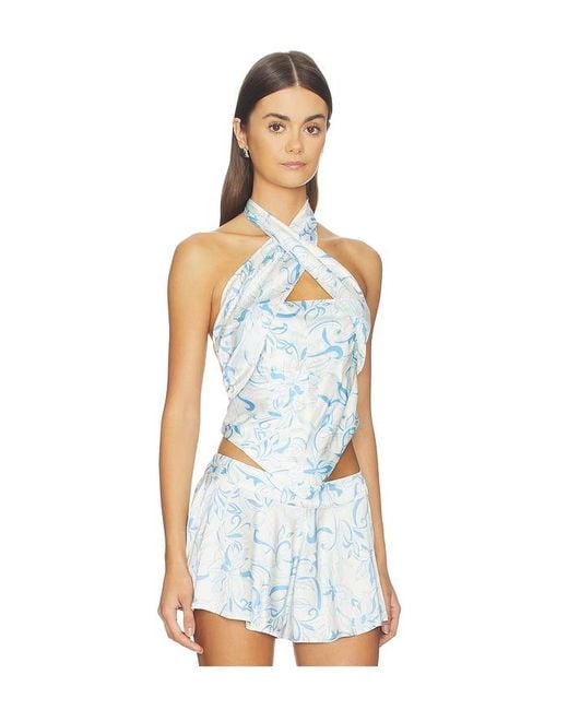 Lovers + Friends White Alana Top