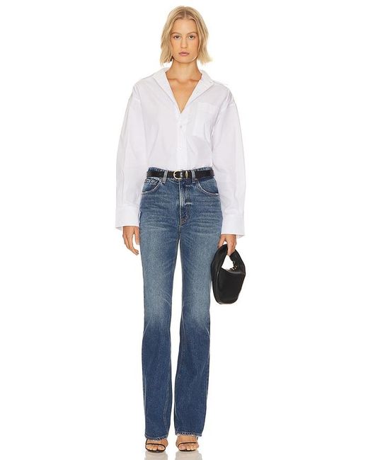 GRLFRND White X Lindsi Lane Button Down Shirt