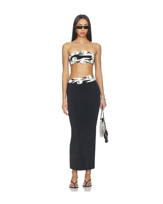 Bahia Maria Black Agata Long Skirt