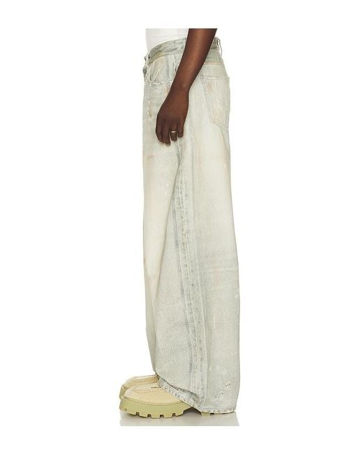 Won Hundred White Lyon Printed Denim Jeans for men