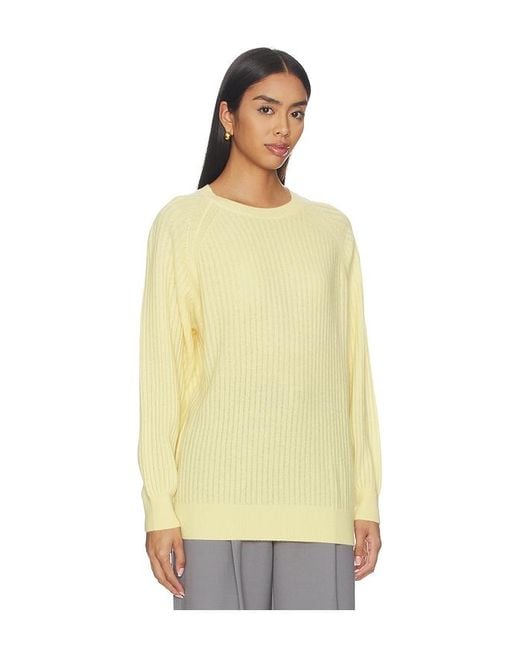 FRAME Yellow The Cashmere Sunbeam Sweater