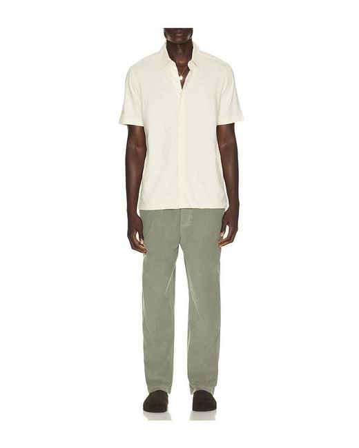 Theory Natural Noran Short Sleeve Shirt for men