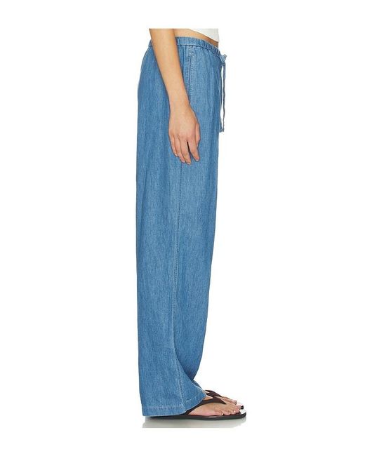 Madewell Blue Pull On Tie Waist Pant