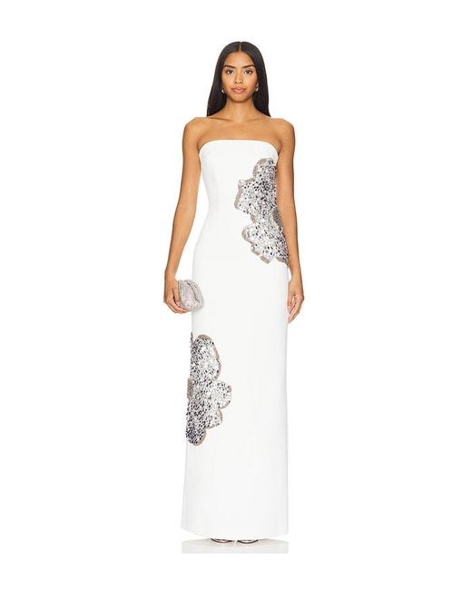 Rebecca Vallance Layana Gown in White | Lyst