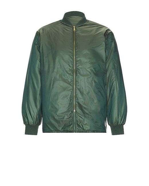 Beams Plus Green Rev Puff Ripstop Jacket for men