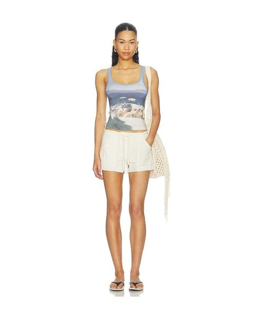 YELLOW THE LABEL Blue Fara Tank Top
