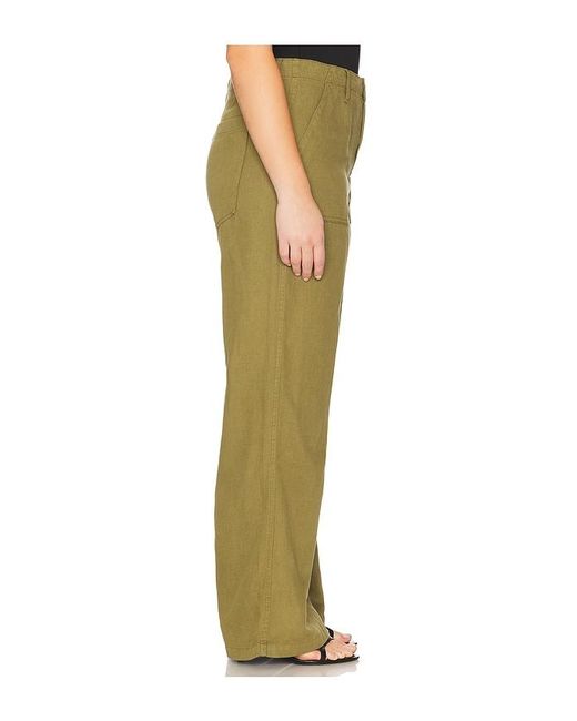 GOOD AMERICAN Green Lite Linen Jeans