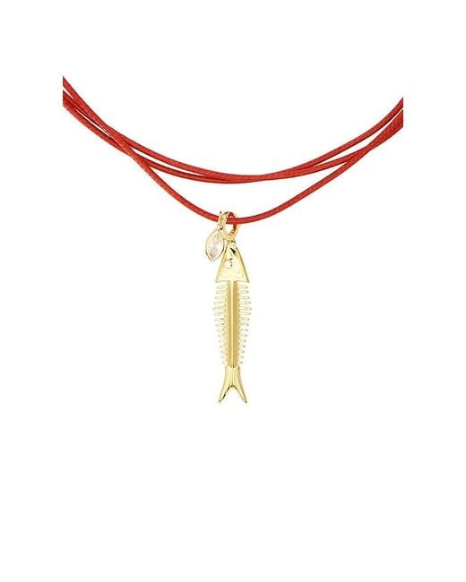 Eliou Brown Spina Wrap Necklace
