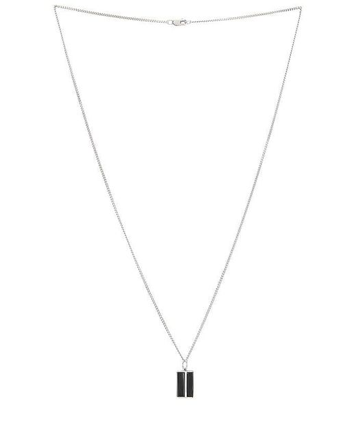 Miansai White Duo Onyx Pendant Necklace for men