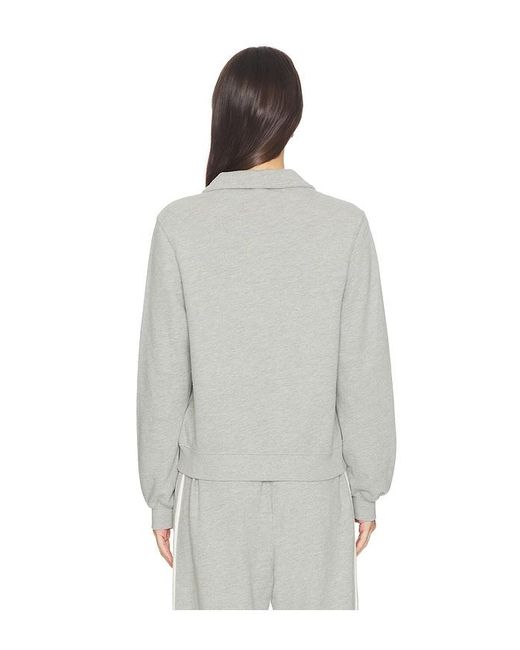 DONNI. White The Eco-Terry Polo Sweatshirt
