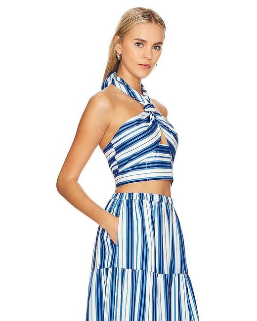 Solid & Striped Blue The Naomi Top