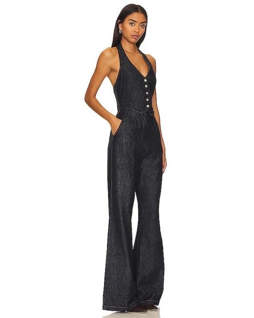 Amanda Uprichard Blue X Revolve Isadore Denim Jumpsuit