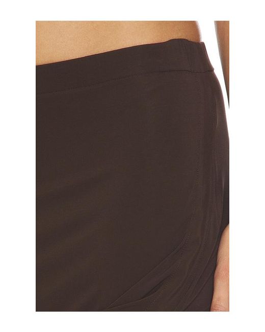Helmut Lang Black Twist Drape Skirt
