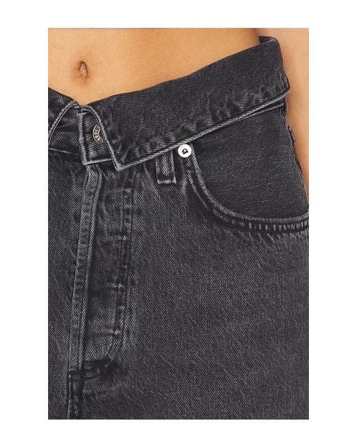 Agolde Black Echo Taper Jeans