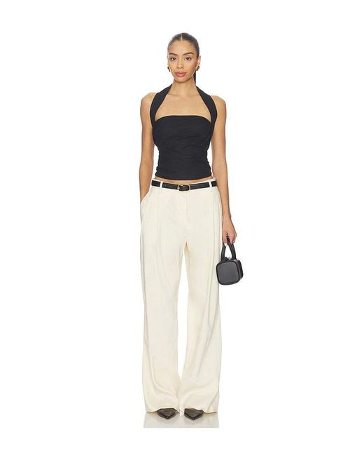 SNDY'S Black Romi Halterneck Top
