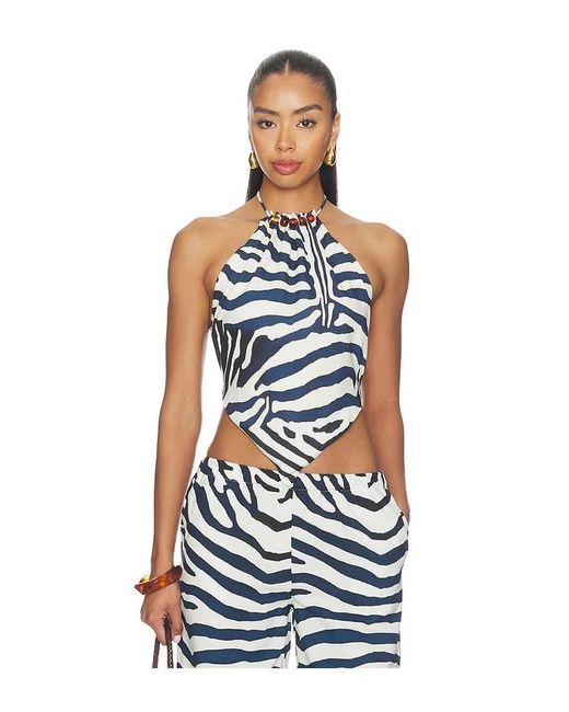 Seven Wonders White Sashia Handkerchief Halter Top