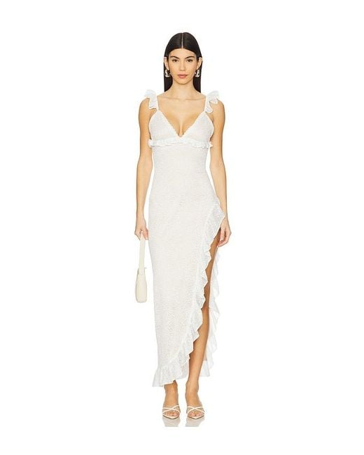 Runaway the Label White Orlean Maxi Dress