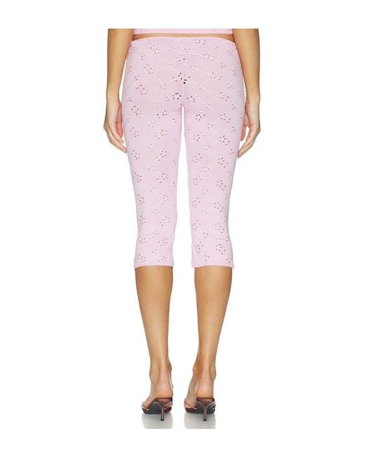 Free People Pink Full Bloom Capri Pant