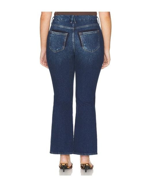 GOOD AMERICAN Blue Good Petite Boot Jeans