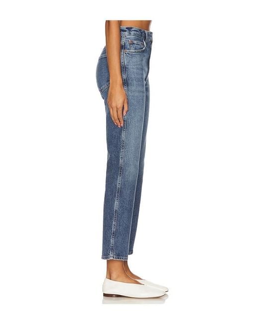 Agolde Blue Pinch Waist High Rise Kick Flare Jeans