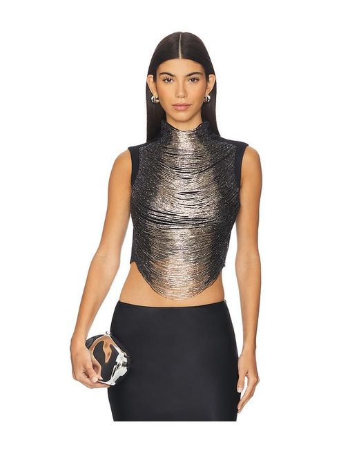 Cult Gaia Black Taraji Sleeveless Top