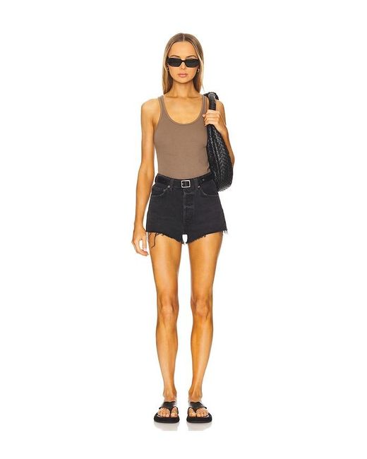 Agolde Blue Ridley High Rise Short