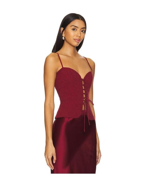 USISI SISTER Red Josie Top