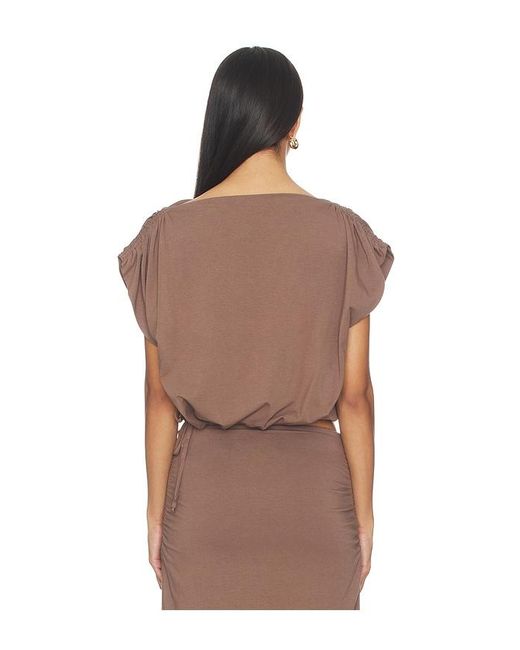LNA Brown Halina Top