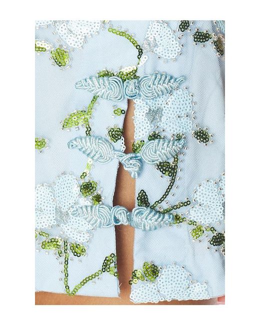 MAJORELLE Blue Lucia Mini Dress