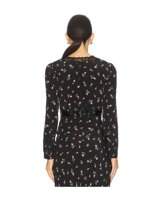 Rixo Black Charis Top