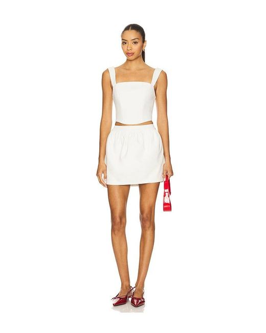 Lovers + Friends White Jacqueline Top