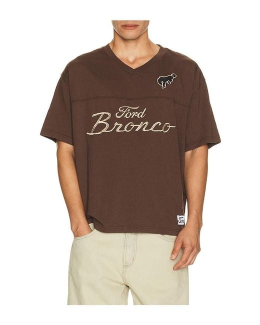 Junk Food Brown Ford Mustang Soccer Jersey for men