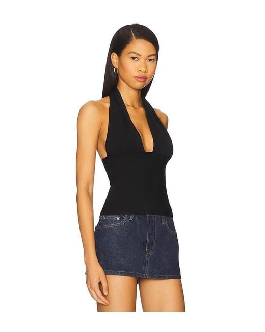 WeWoreWhat Blue Knit Halter Top