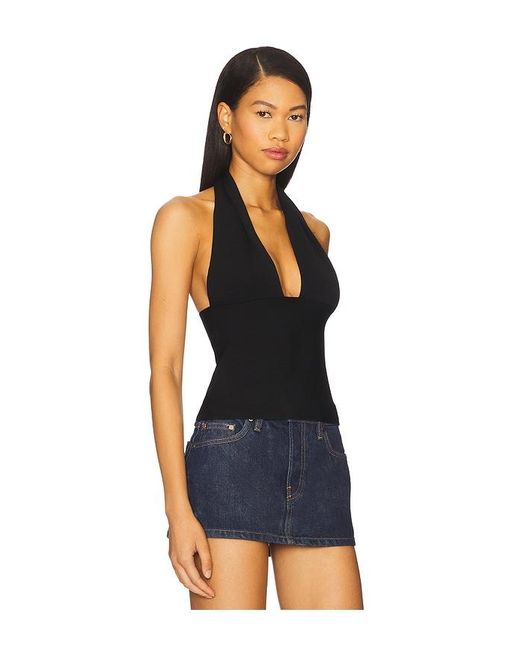WeWoreWhat Blue Knit Halter Top