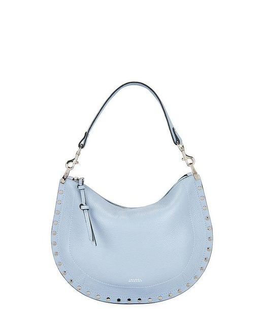 Isabel Marant Blue Oskan Soft Zip Bag