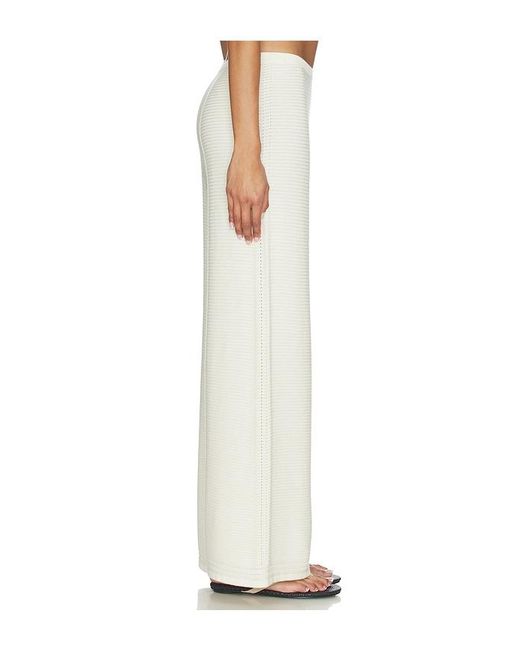 La Ligne White Crochet Pant