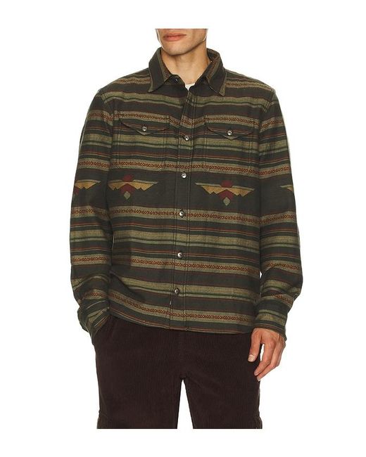 Iron & Resin Green Lawland Shirt for men