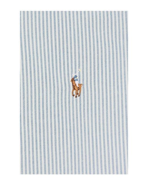 Polo Ralph Lauren White Long Sleeve Oxford Sport Shirt for men