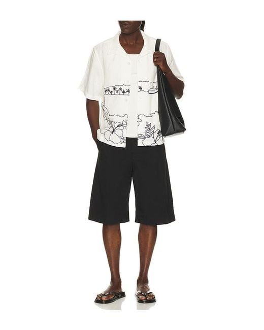 Far Afield White Veloso Shirt for men
