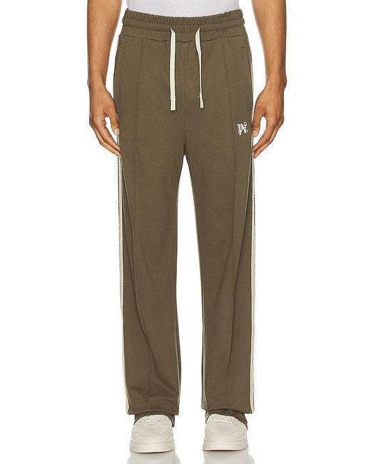 Palm Angels Green Track Pants for men
