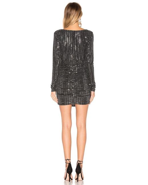 Nbd Black Isla Cowl Neck Dress