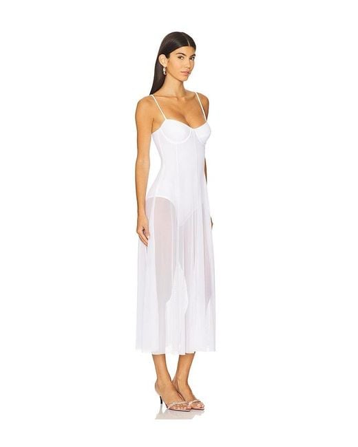 Norma Kamali White Underwire Dress With Bodysuit