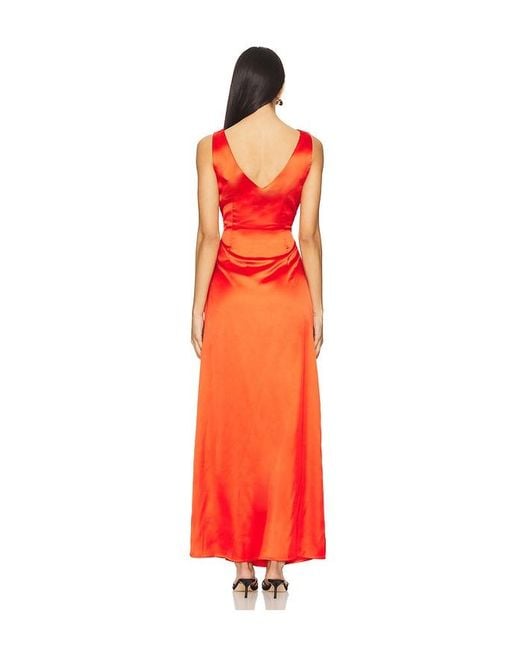 Line & Dot Red Melissa Dress