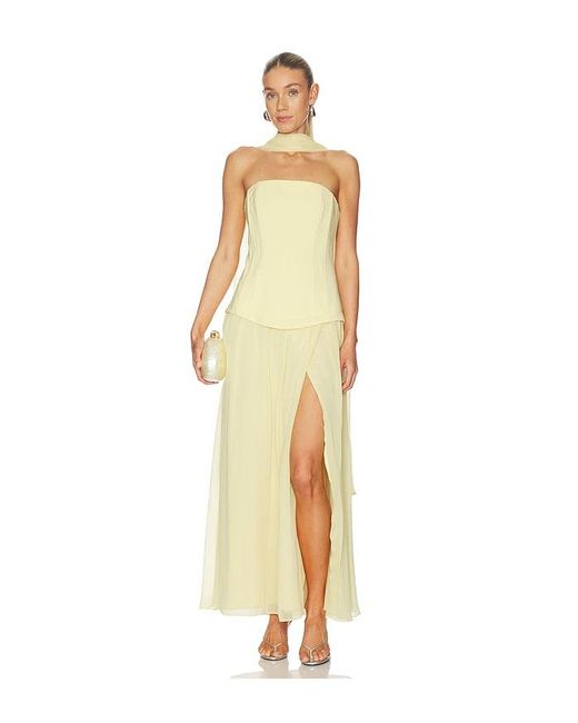 Line & Dot Metallic Fond Dress