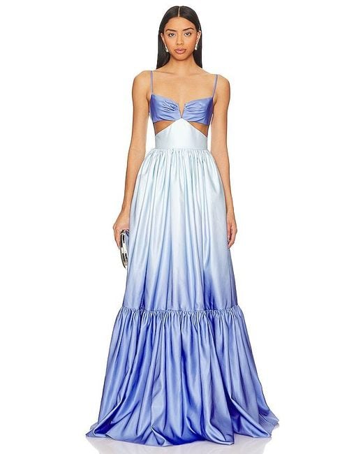 SAU LEE Blue Nova Gown